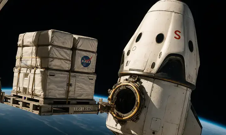 La Crew Dragon di SpaceX consegna nuovi rifornimenti e tecnologia avanzata alla Stazione Spaziale Internazionale