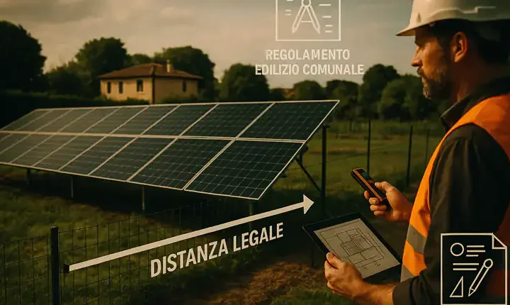 Impianto Fotovoltaico a Terra Distanza dal Confine e Normativa