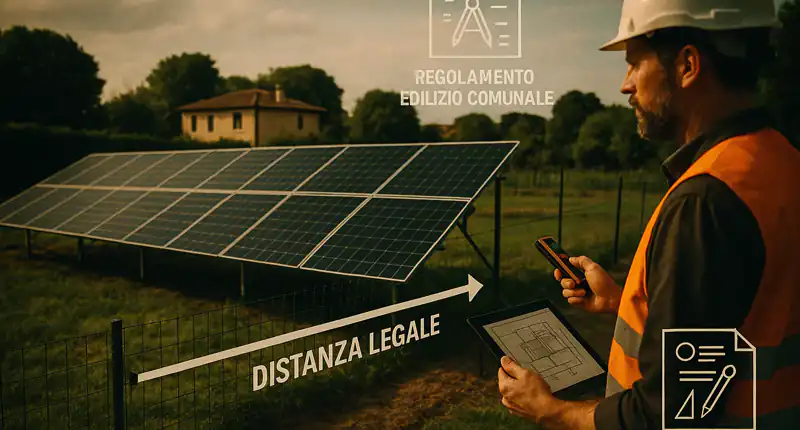 Impianto Fotovoltaico a Terra Distanza dal Confine e Normativa