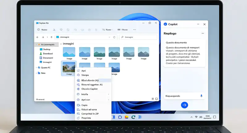 intelligenza artificiale entra nel menu contestuale di Windows 11