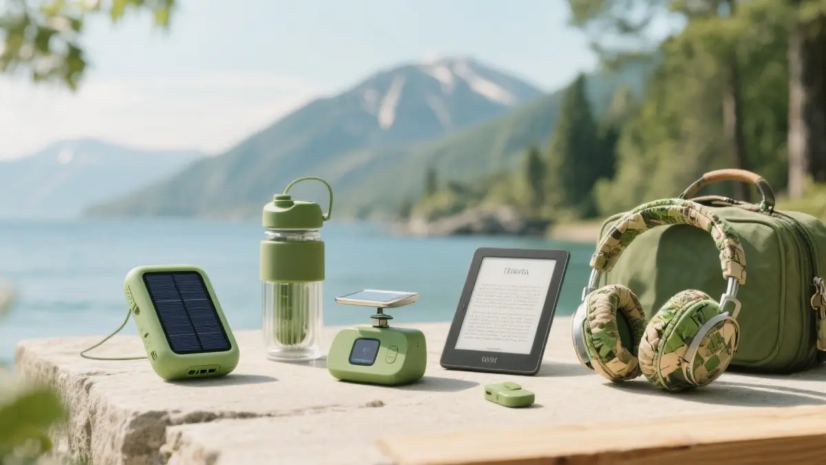 Un mix di gadget tecnologici ecologici