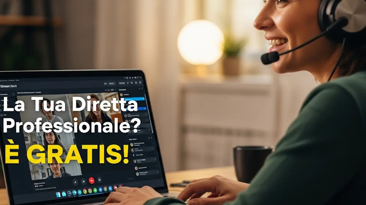 una persona sorridente con delle cuffie