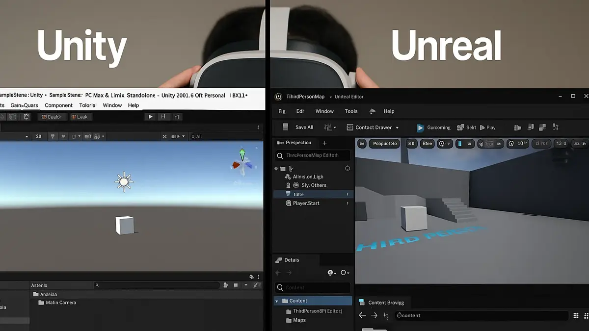 Le differenze tra Unity e Unreal Engine per la VR