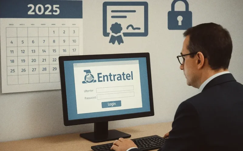 Calendario scadenze ambienti Entratel 2025 con evidenza dei mesi critici