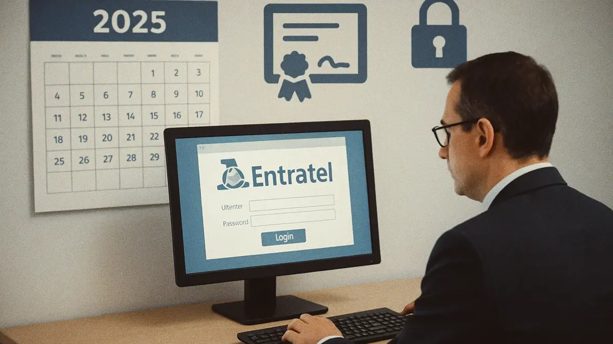 Calendario scadenze ambienti Entratel 2025 con evidenza dei mesi critici
