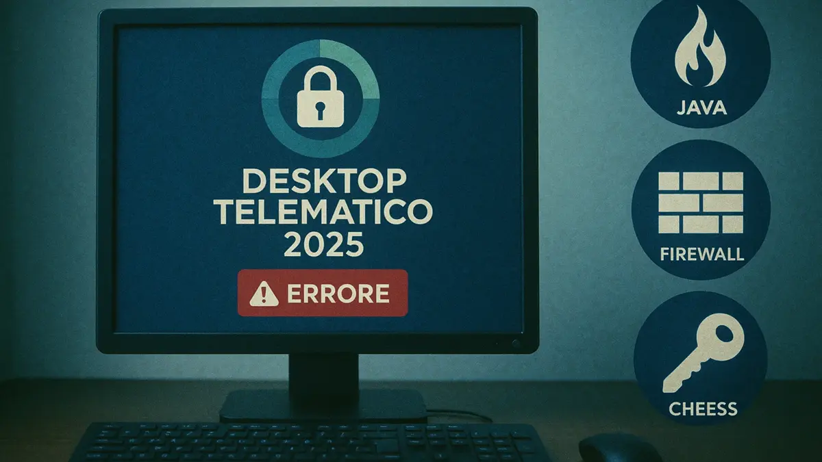 Grafico che illustra il flusso di risoluzione per errore Desktop Telematico non si aggiorna