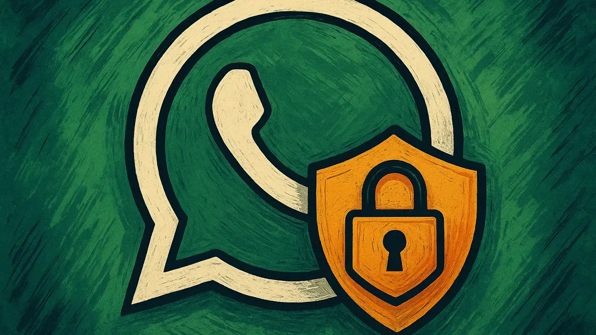 Icona di WhatsApp con un lucchetto o un blocco