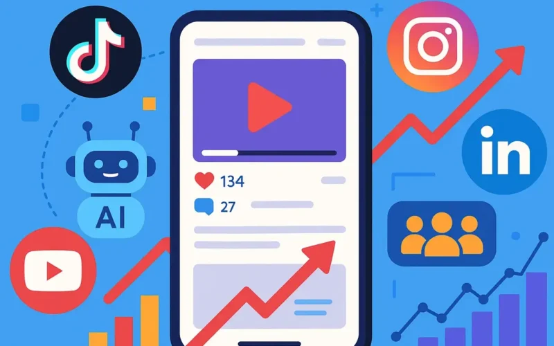 Icone dei principali social media utilizzati dalle aziende nel 2025