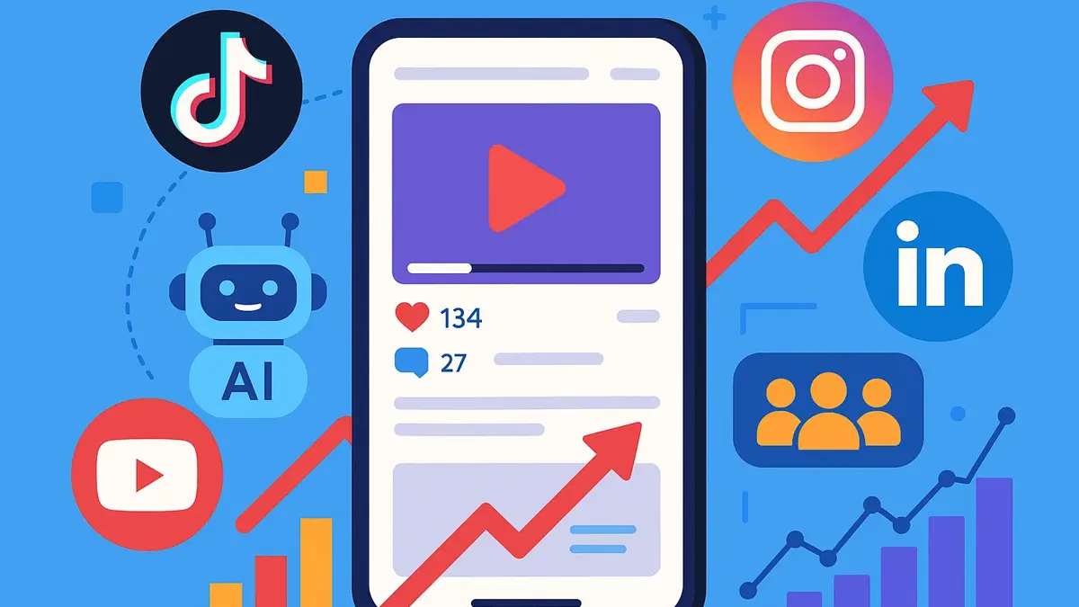 Icone dei principali social media utilizzati dalle aziende nel 2025