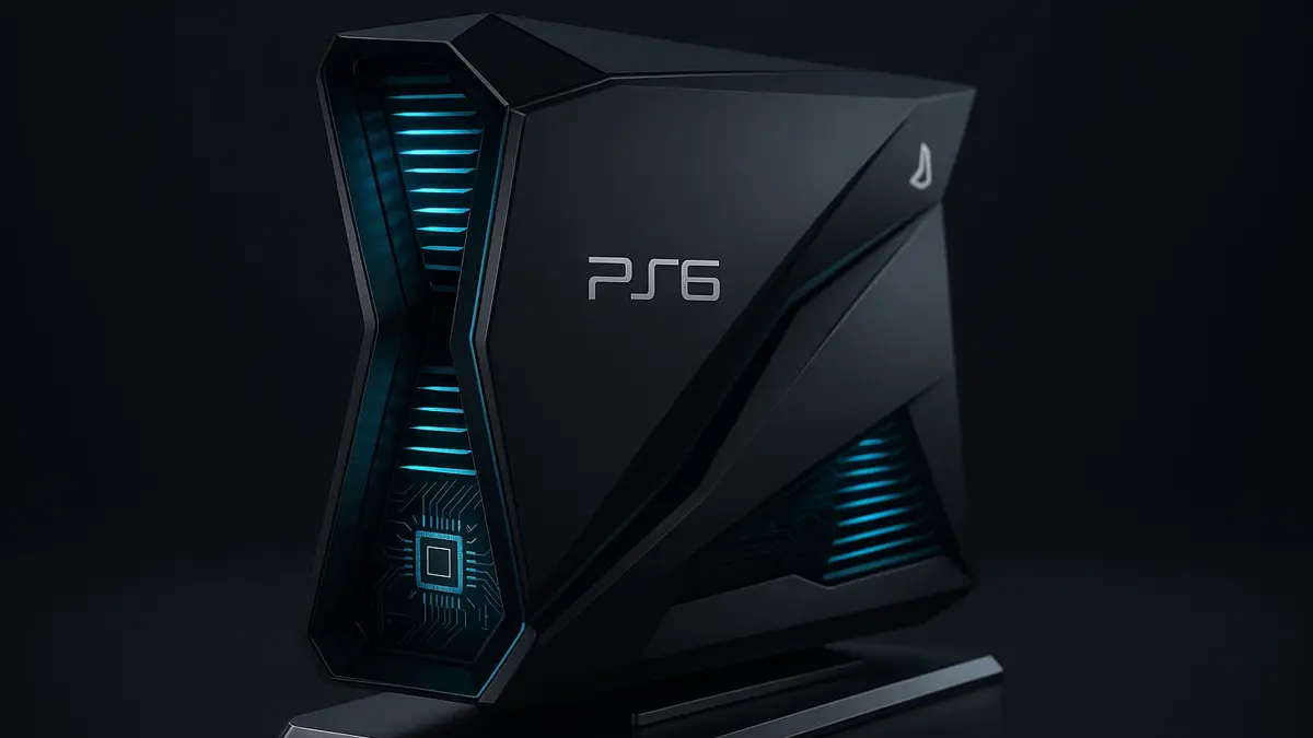 Rendering 3D concettuale della PlayStation 6