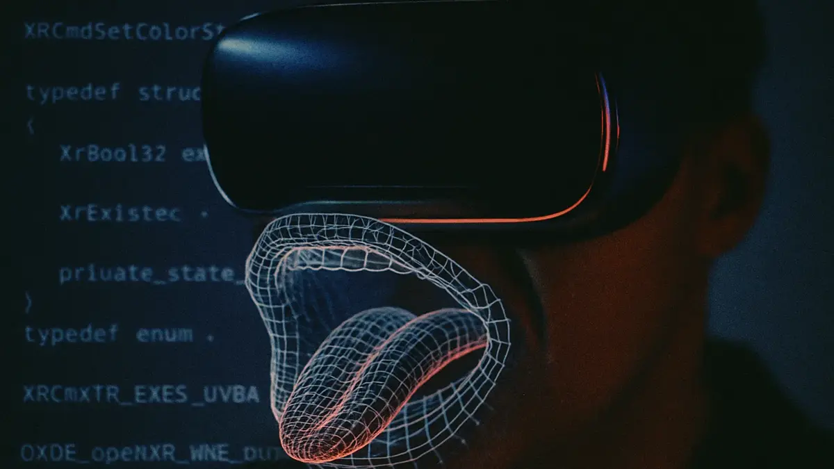 Test del tracciamento facciale del visore Galaxy XR