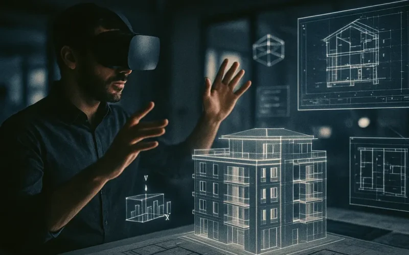 Visualizzazione immersiva di un progetto architettonico 3D tramite visore VR