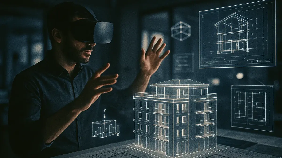 Visualizzazione immersiva di un progetto architettonico 3D tramite visore VR