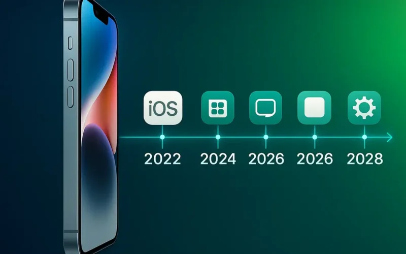 iPhone 14 aggiornamenti fino al 2028