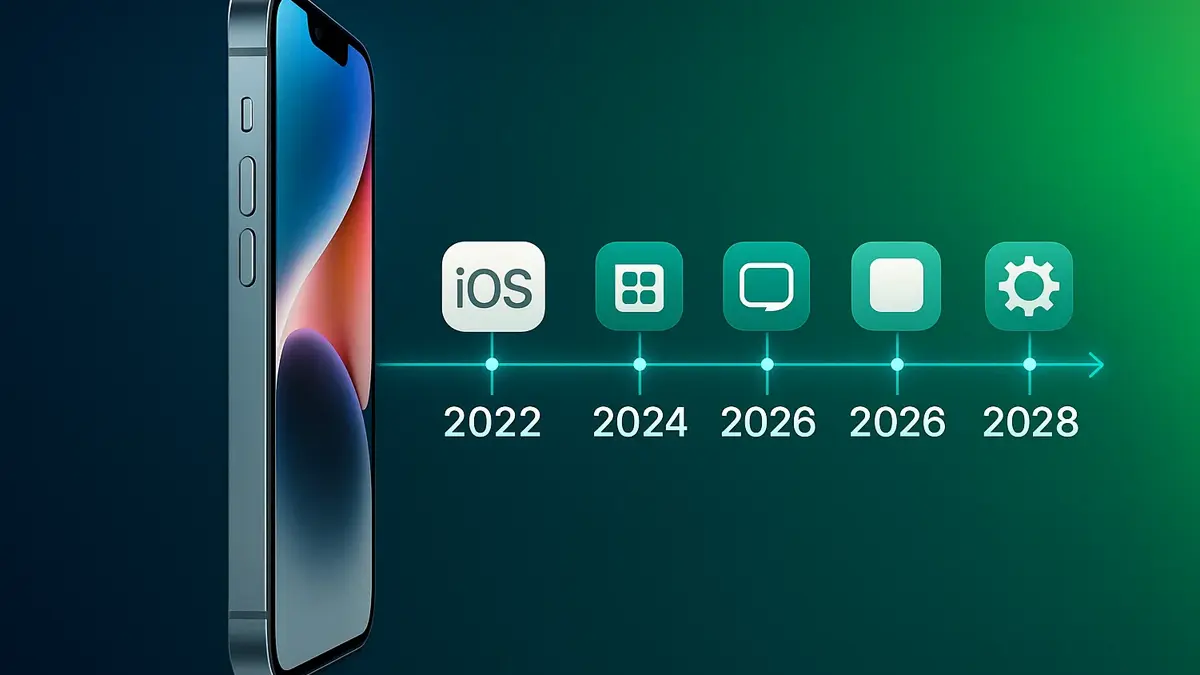 iPhone 14 aggiornamenti fino al 2028