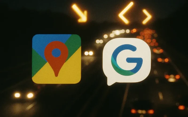 Una visualizzazione digitale dinamica che unisce interfaccia di navigazione di Google Maps