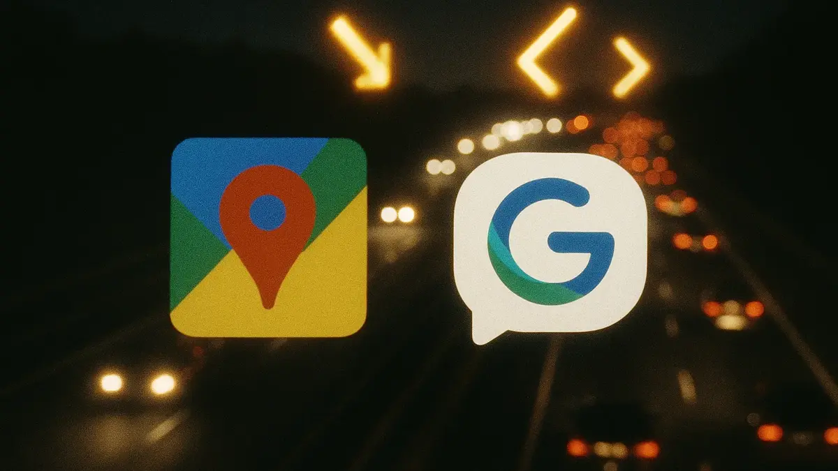 Una visualizzazione digitale dinamica che unisce interfaccia di navigazione di Google Maps