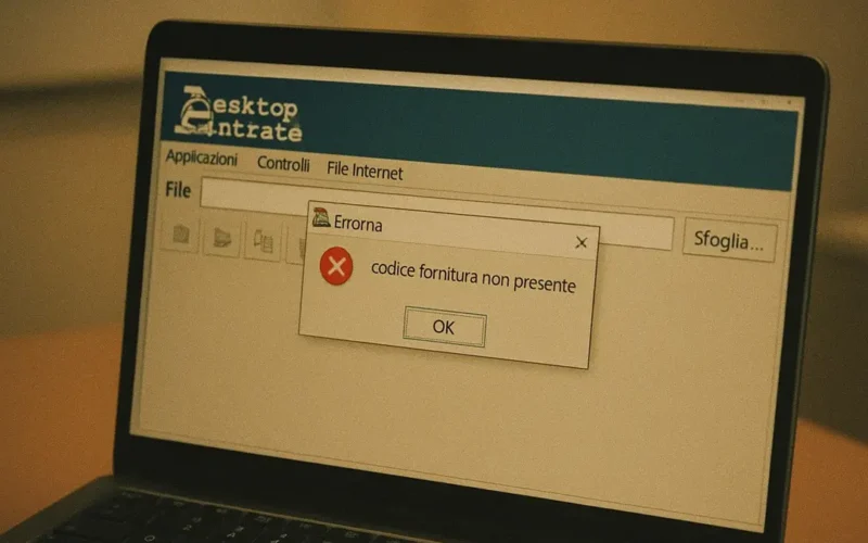 desktop-telematico-codice-fornitura-non-presente