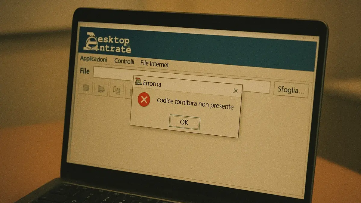 desktop-telematico-codice-fornitura-non-presente