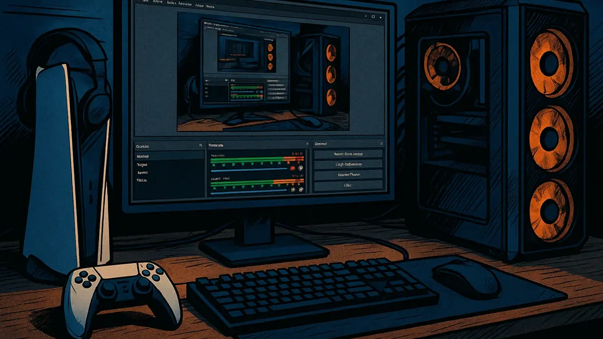 setup streaming PS5 collegata a PC con OBS
