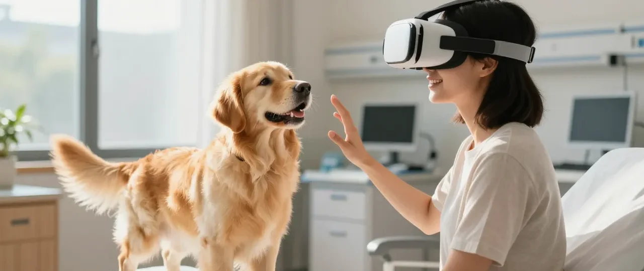 Pet therapy e realtà virtuale: i visori XR entrano negli ospedali