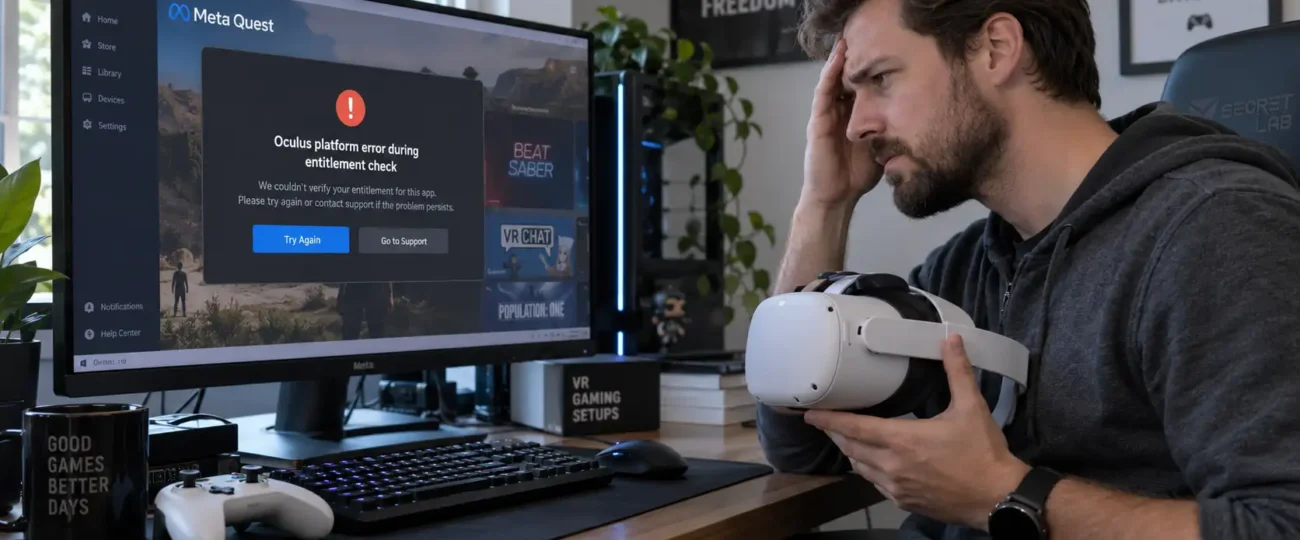 Oculus platform error during entitlement check: come risolvere